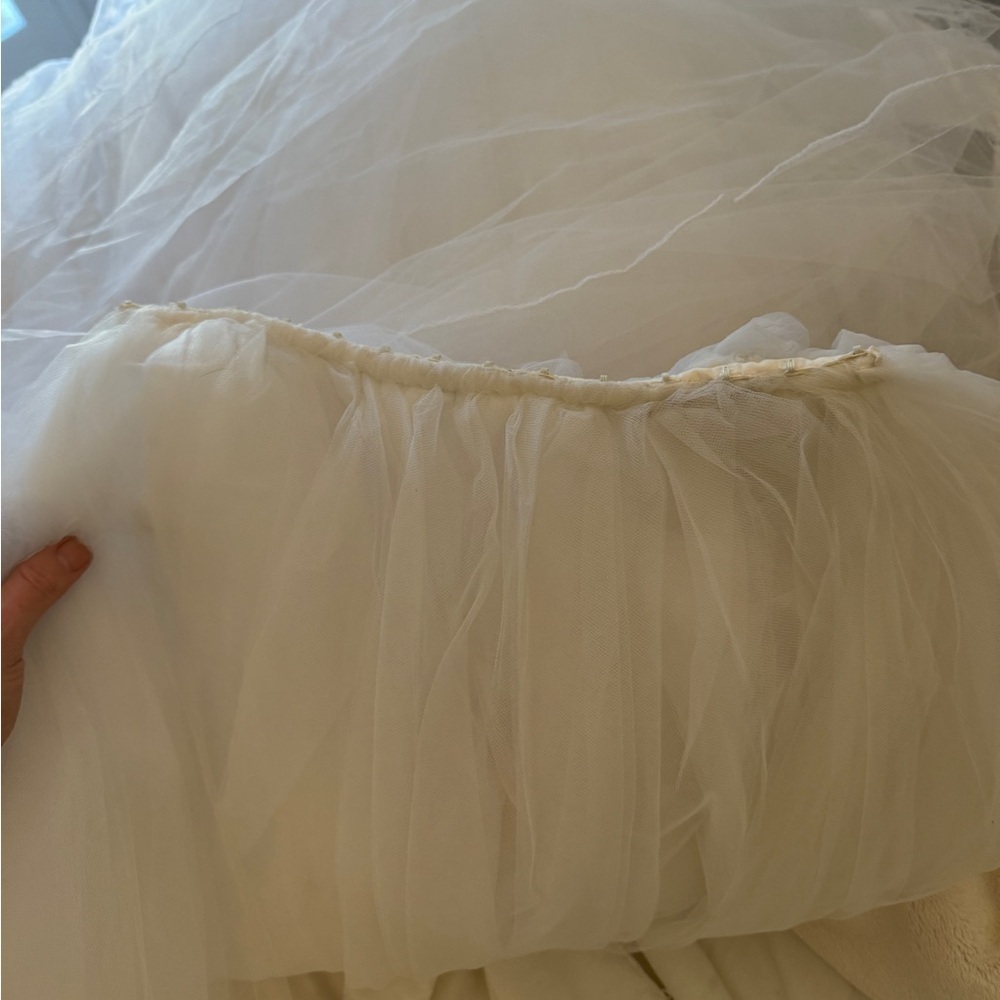 Vintage White Bridal Tulle Petticoat Skirt - Picture 9 of 9